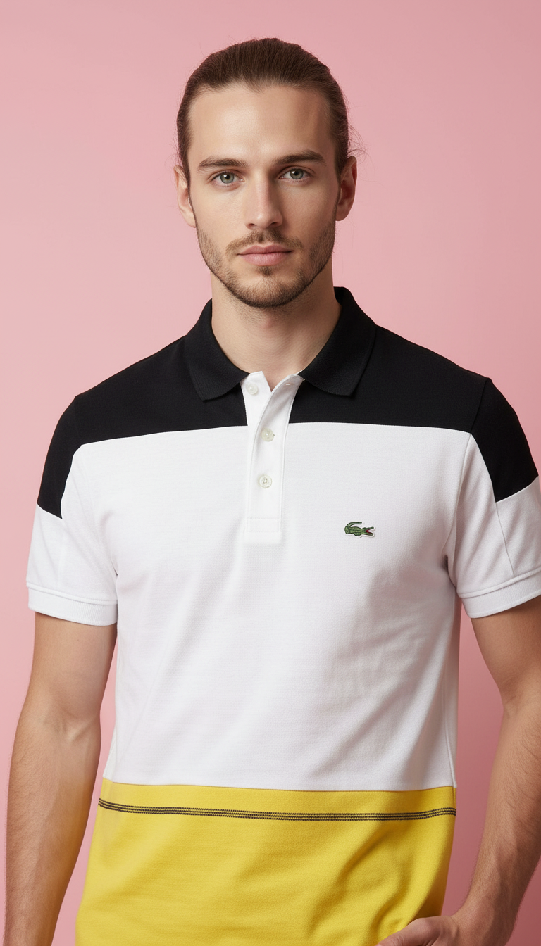 Color Block Polo T-Shirt