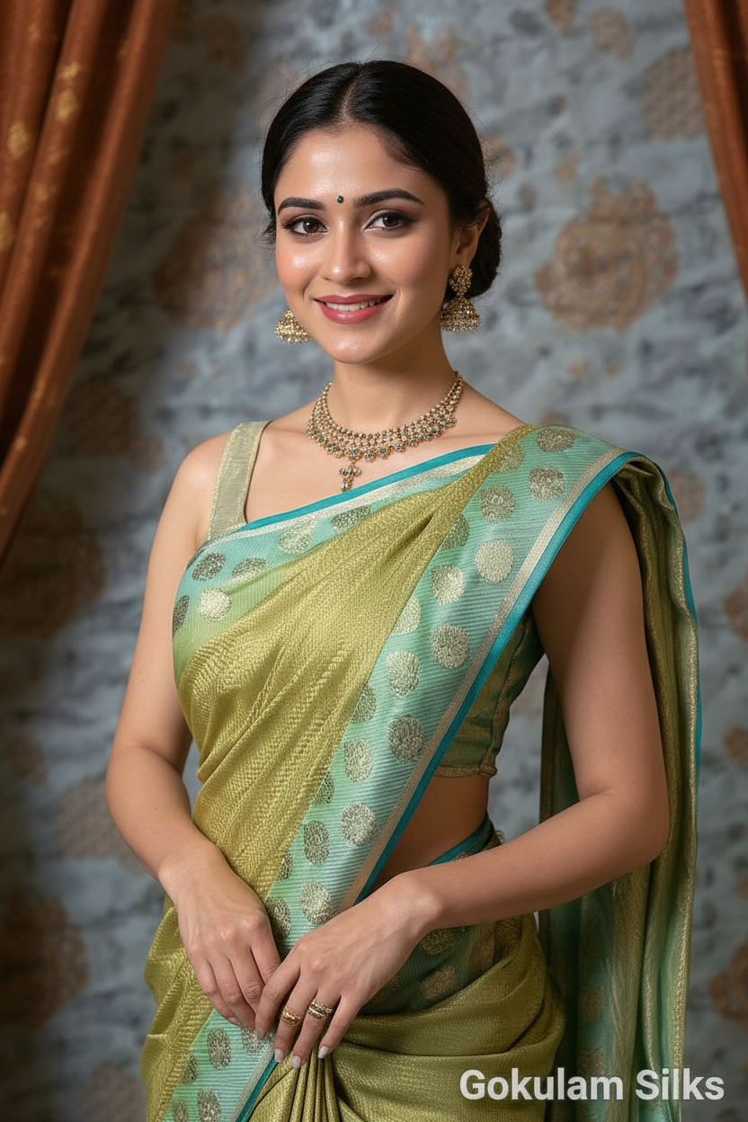 Semi Tussar Silk 017 view 3