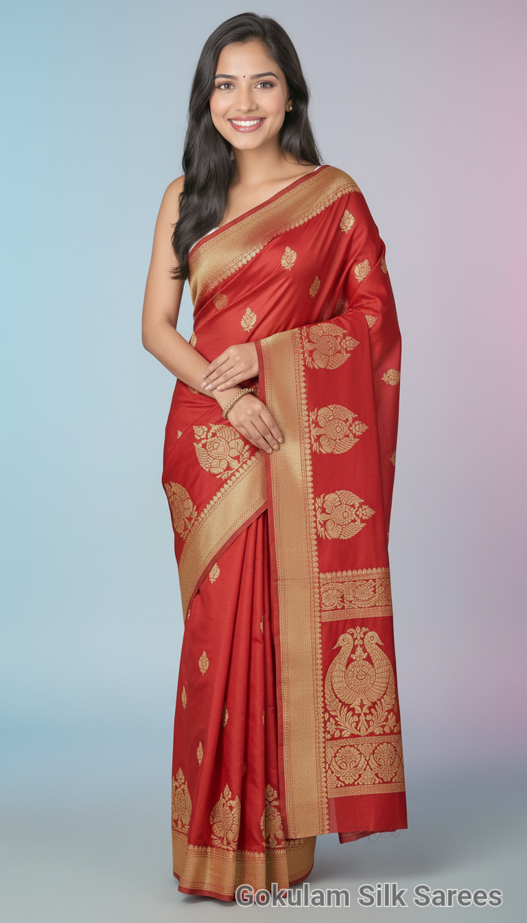 Red Banarasi Saree 022