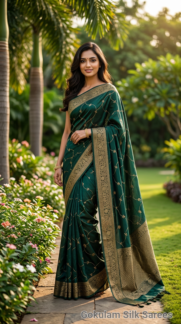 Green Grap Banarasi Saree 010