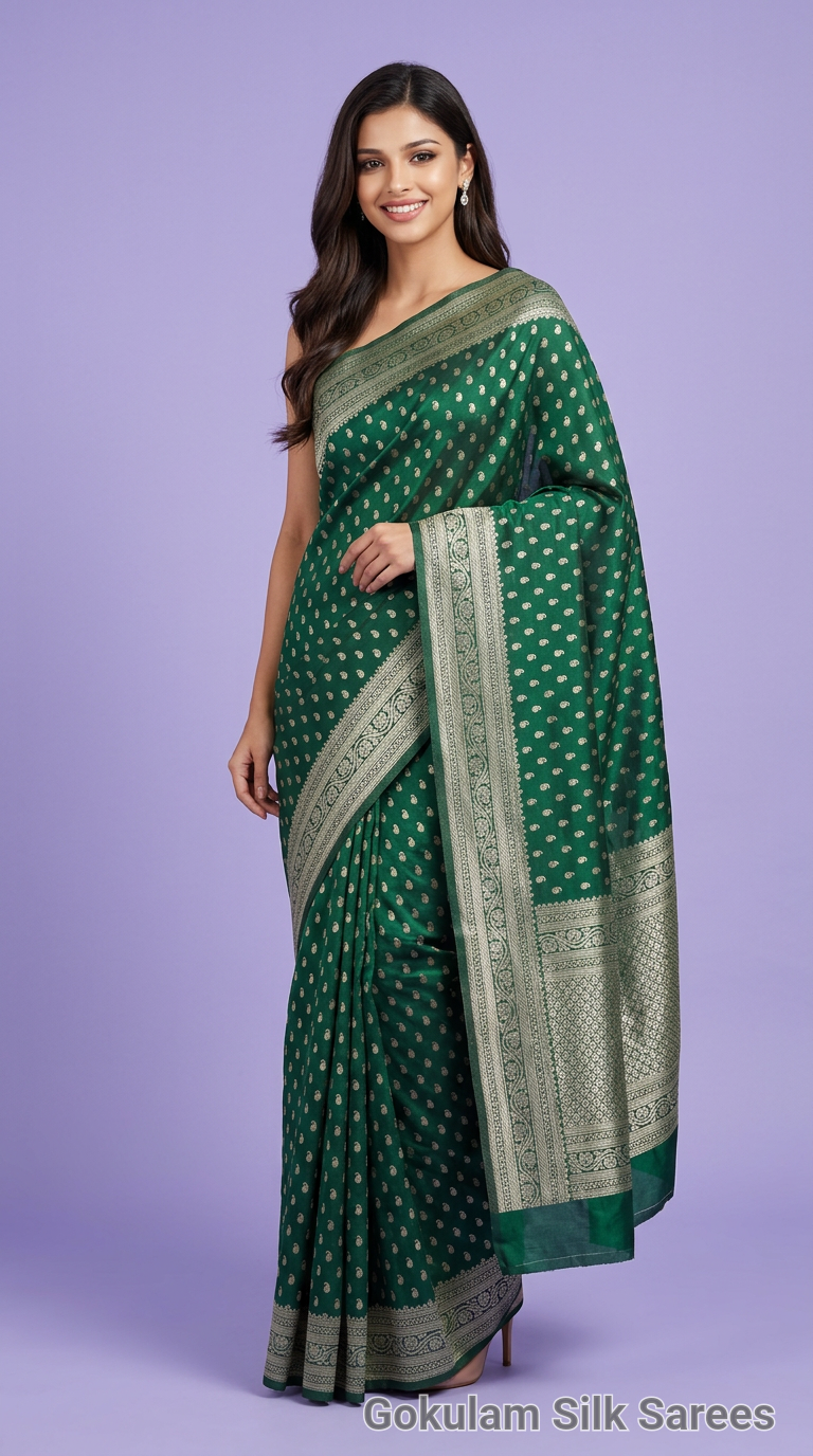 Green Banarasi Saree 003