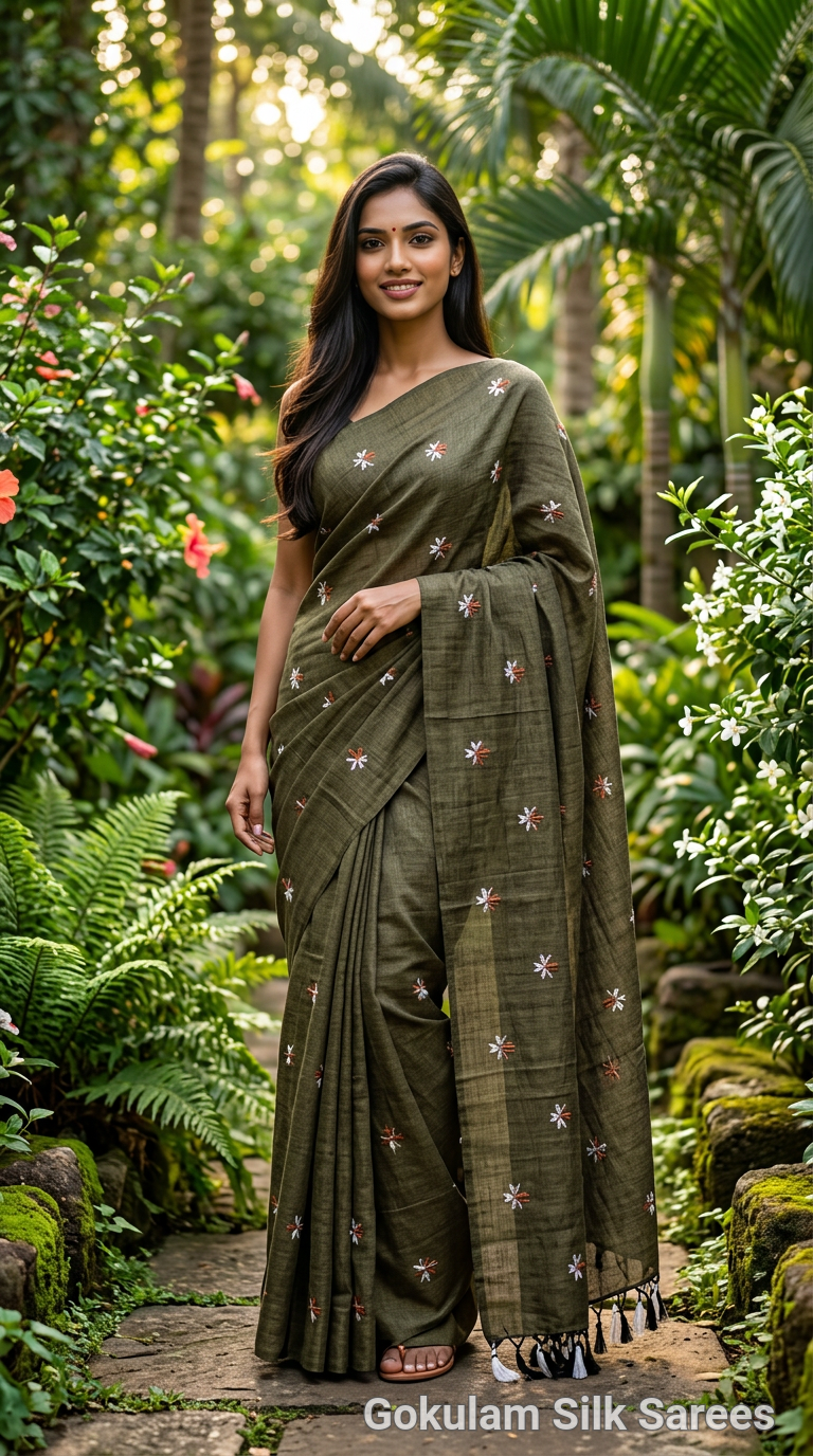 Embroidered Khadi Cotton 012