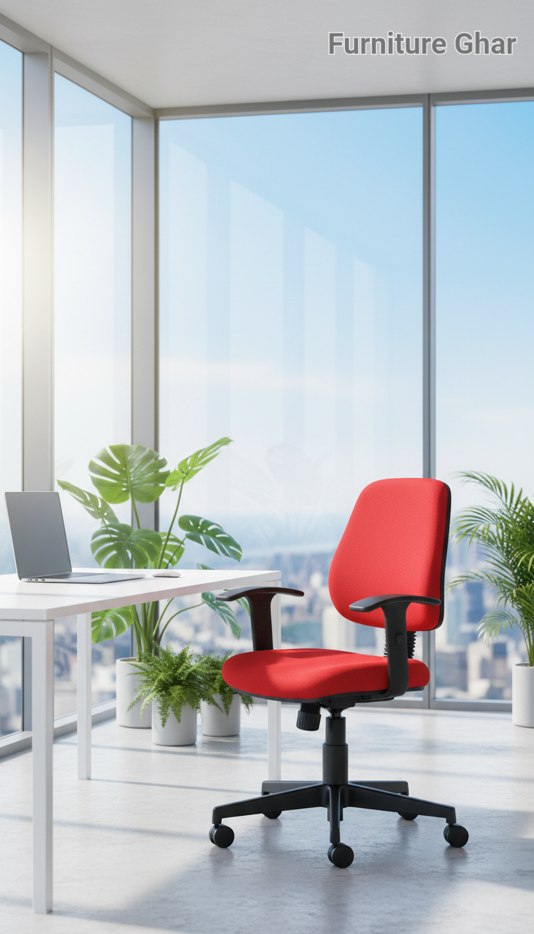 Ergonomic Red Office Chair
