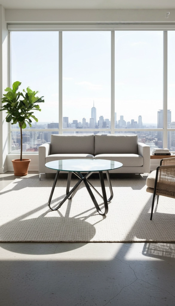 Modern Glass Coffee Table view 2