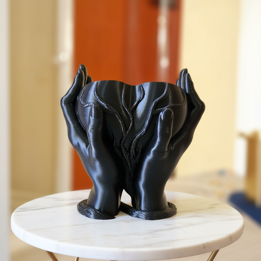 3D Print Secured Heart view 3