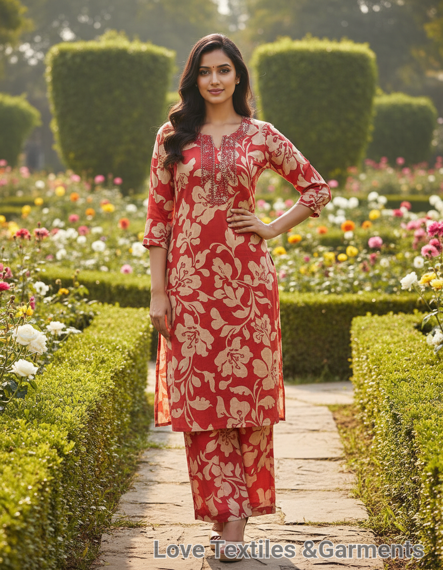 Floral Printed Kurta Set