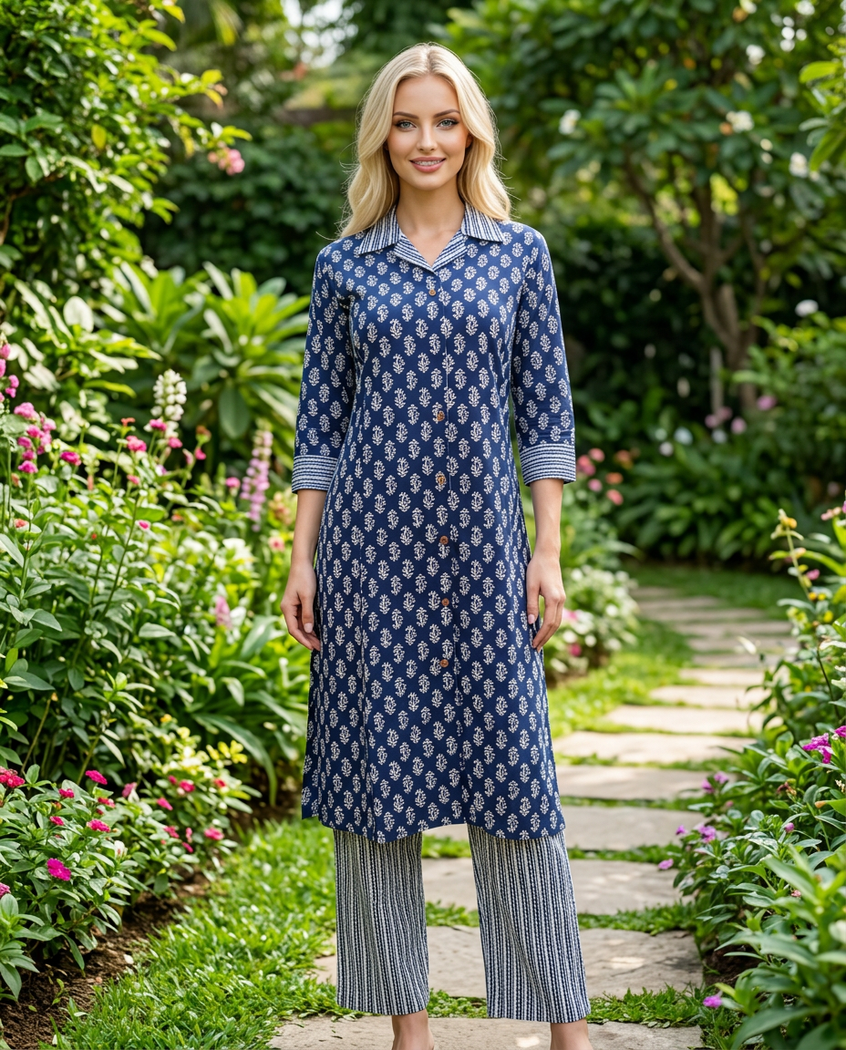 Printed Kurta Set