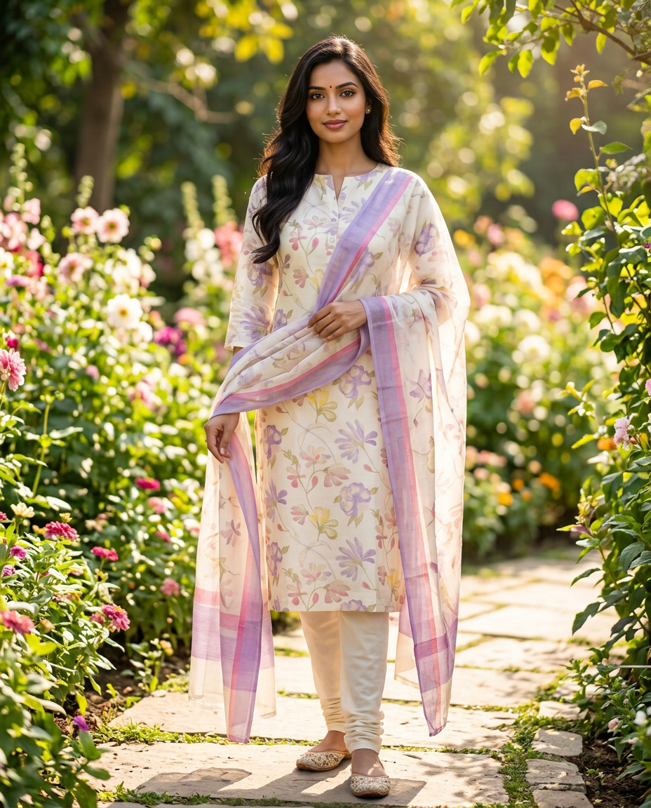 Floral Print Salwar Suit