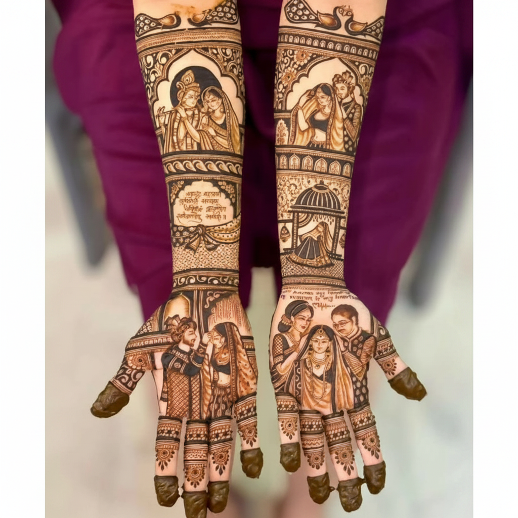Detailed Bridal Henna Design
