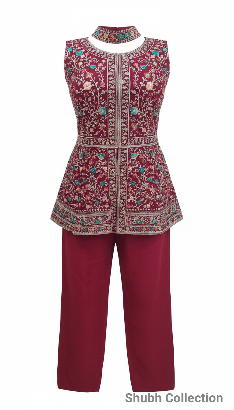 Embroidered Top view 2