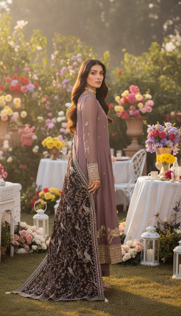 Embroidered Georgette Saree view 2