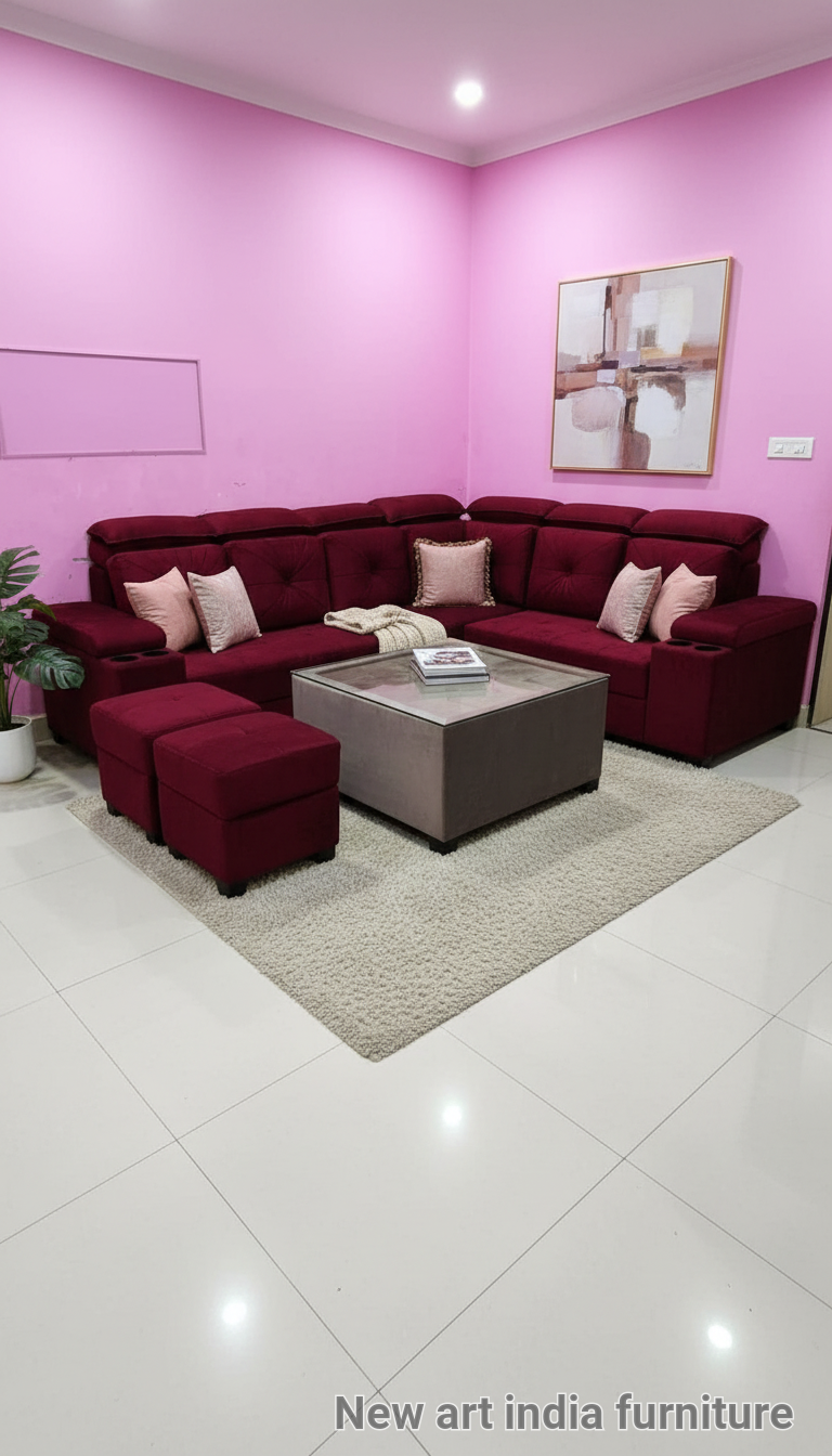 L-Shaped Sofa Set