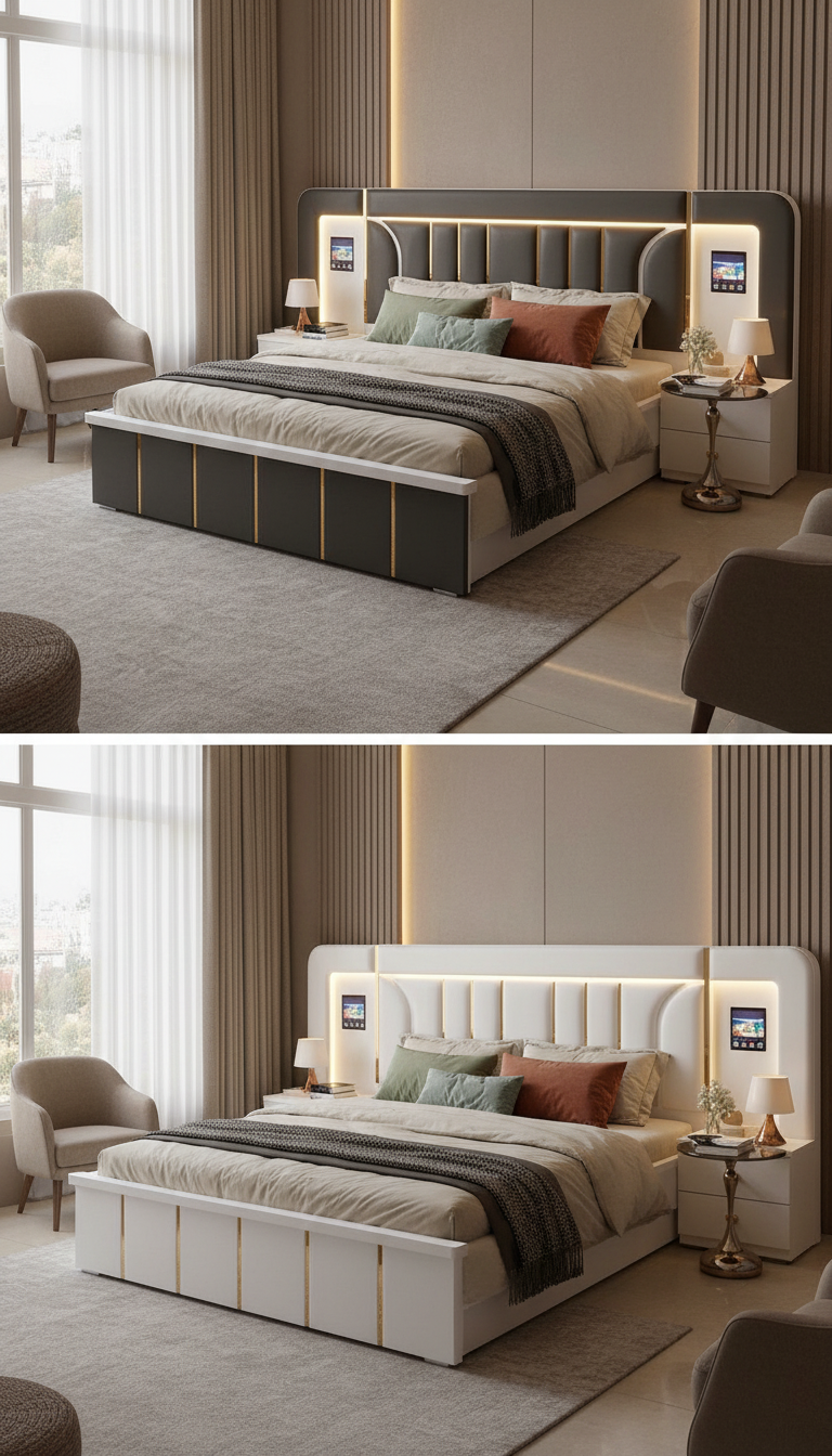 Modern Wooden Bed