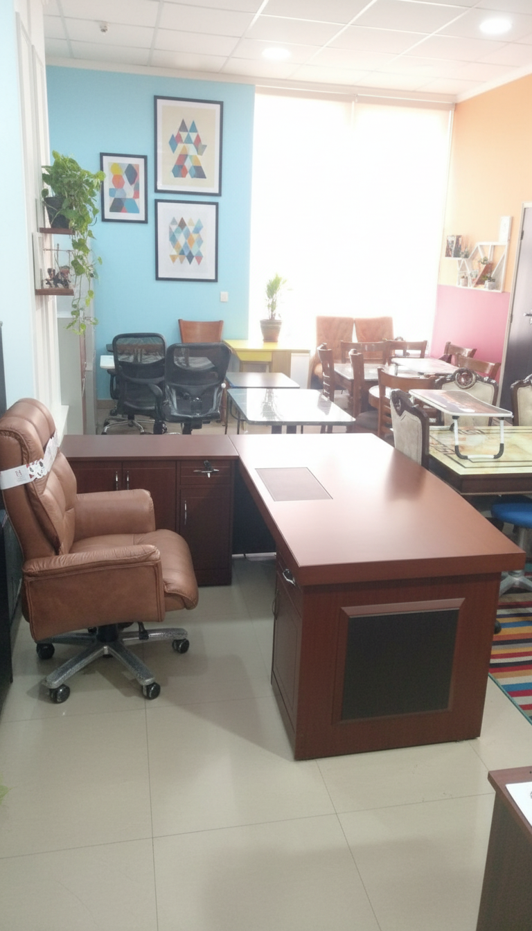 Executive Office Desk and Chair Set