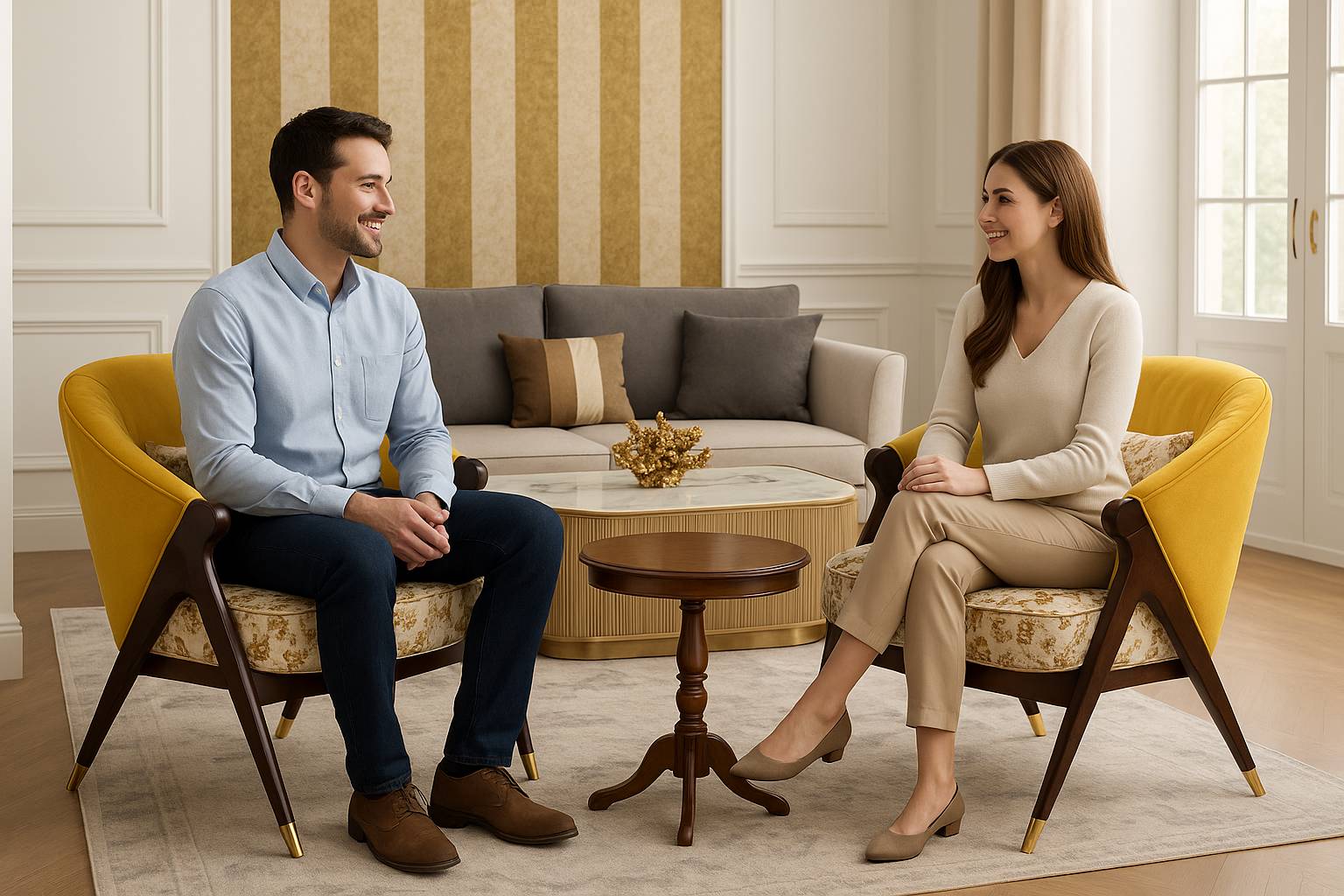Luxe Living Upholstered Accent Chairs