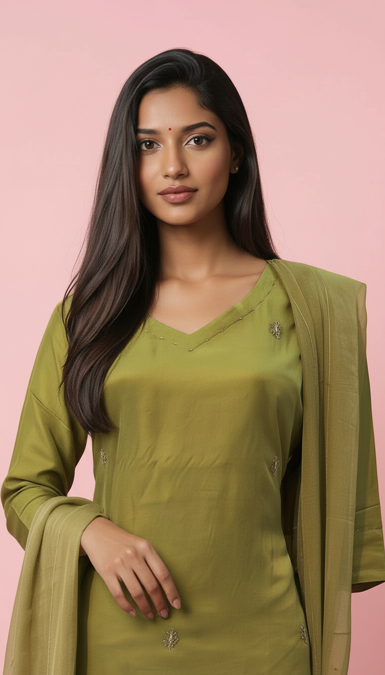 Elegant Green Salwar Suit view 5