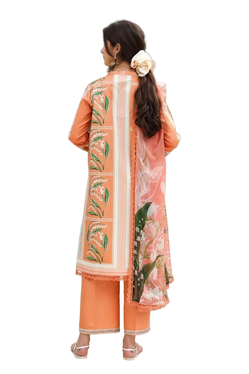 Rang Rasiya Lifestyle Utopia Magenta Lawn Embroidered Summer Suits / Df0033 view 3