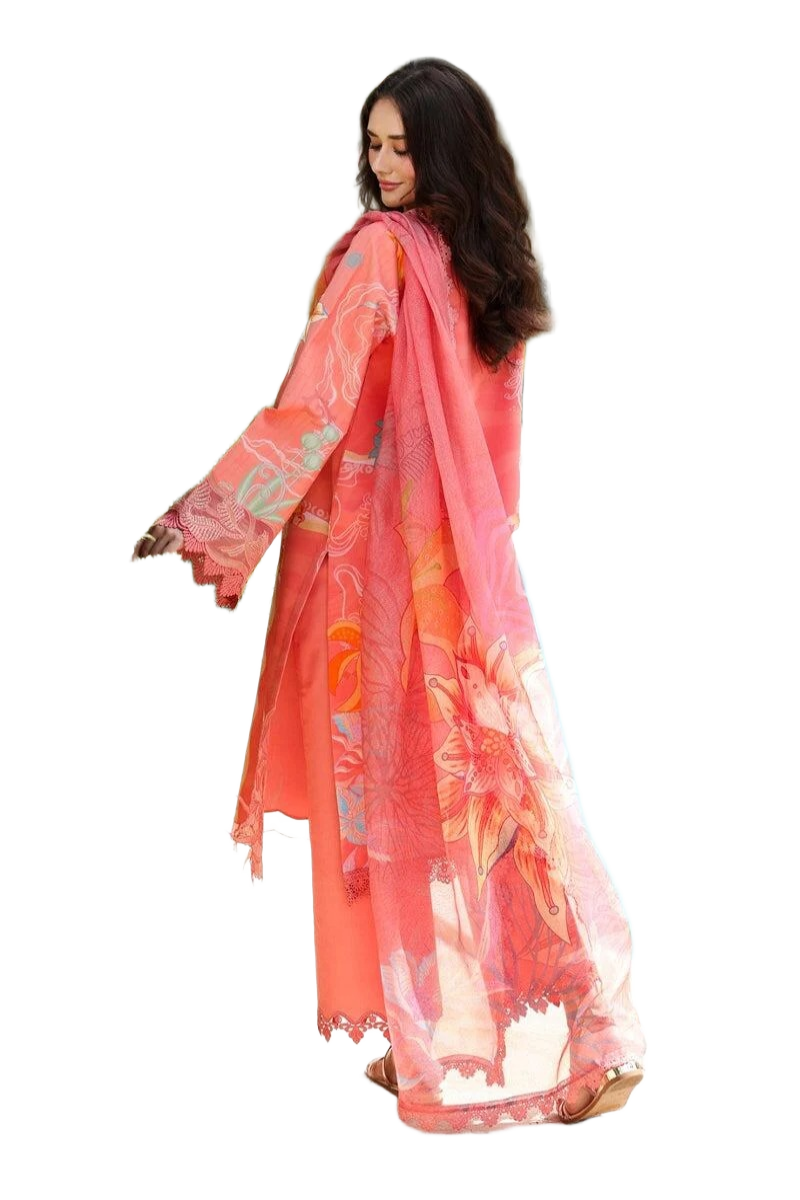 Rang Rasiya Lifestyle Aria Amber Glow Lawn Embroidered Summer Suits / DF0033 view 4