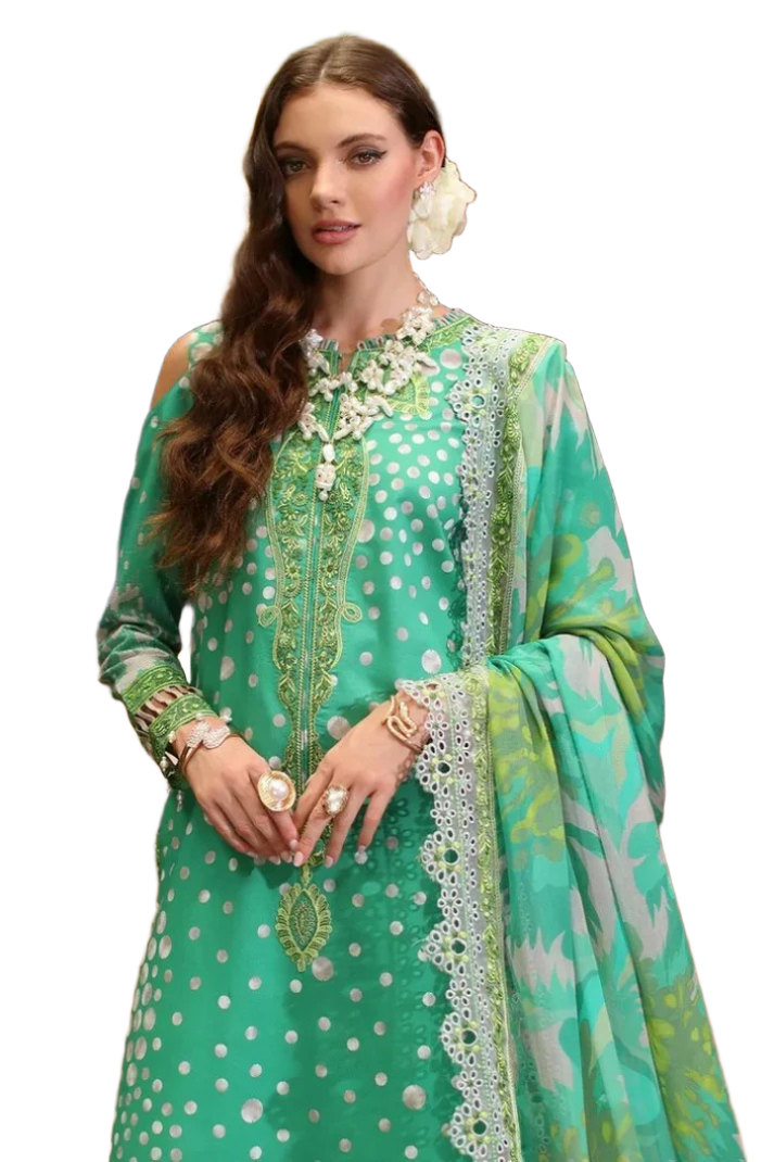 Charizma - Aniiq Embroidered Printed Lawn Collection - AN5 - 13 / SD00185 view 2