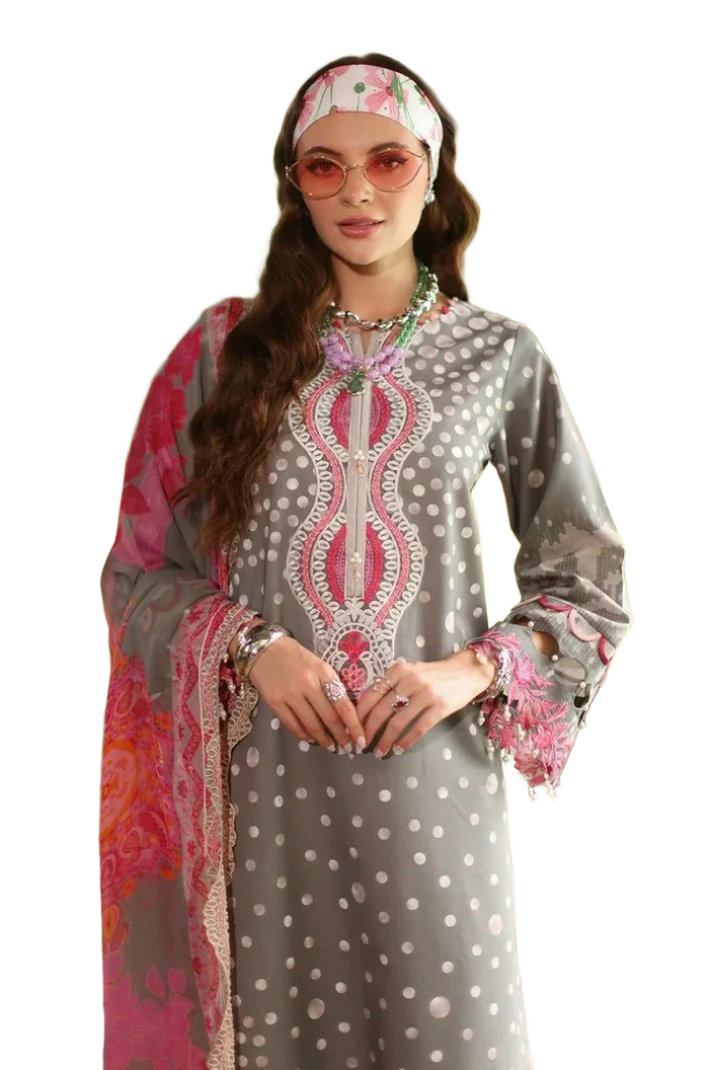 Charizma - Aniiq Embroidered Printed Lawn Collection - AN5-16 / SD00185 view 2