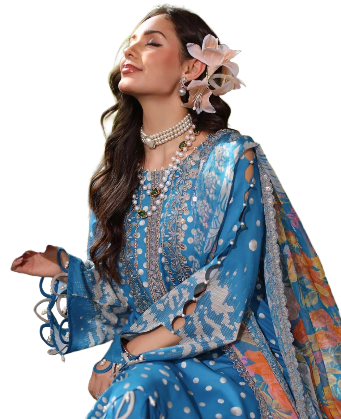 Charizma - Aniiq Embroidered Printed Lawn Collection  - AN5-15 /SD00185 view 3