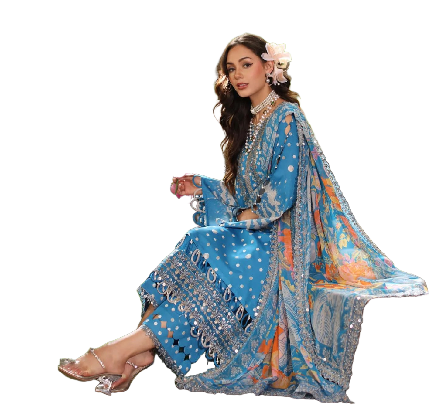 Charizma - Aniiq Embroidered Printed Lawn Collection  - AN5-15 /SD00185 view 2