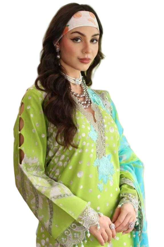 Charizma - Aniiq Embroidered Printed Lawn Collection - AN5-13 / SD00185 view 2