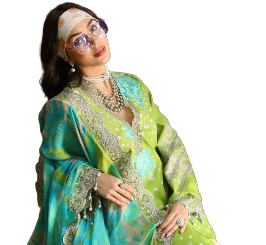 Charizma - Aniiq Embroidered Printed Lawn Collection - AN5-13 / SD00185 view 3