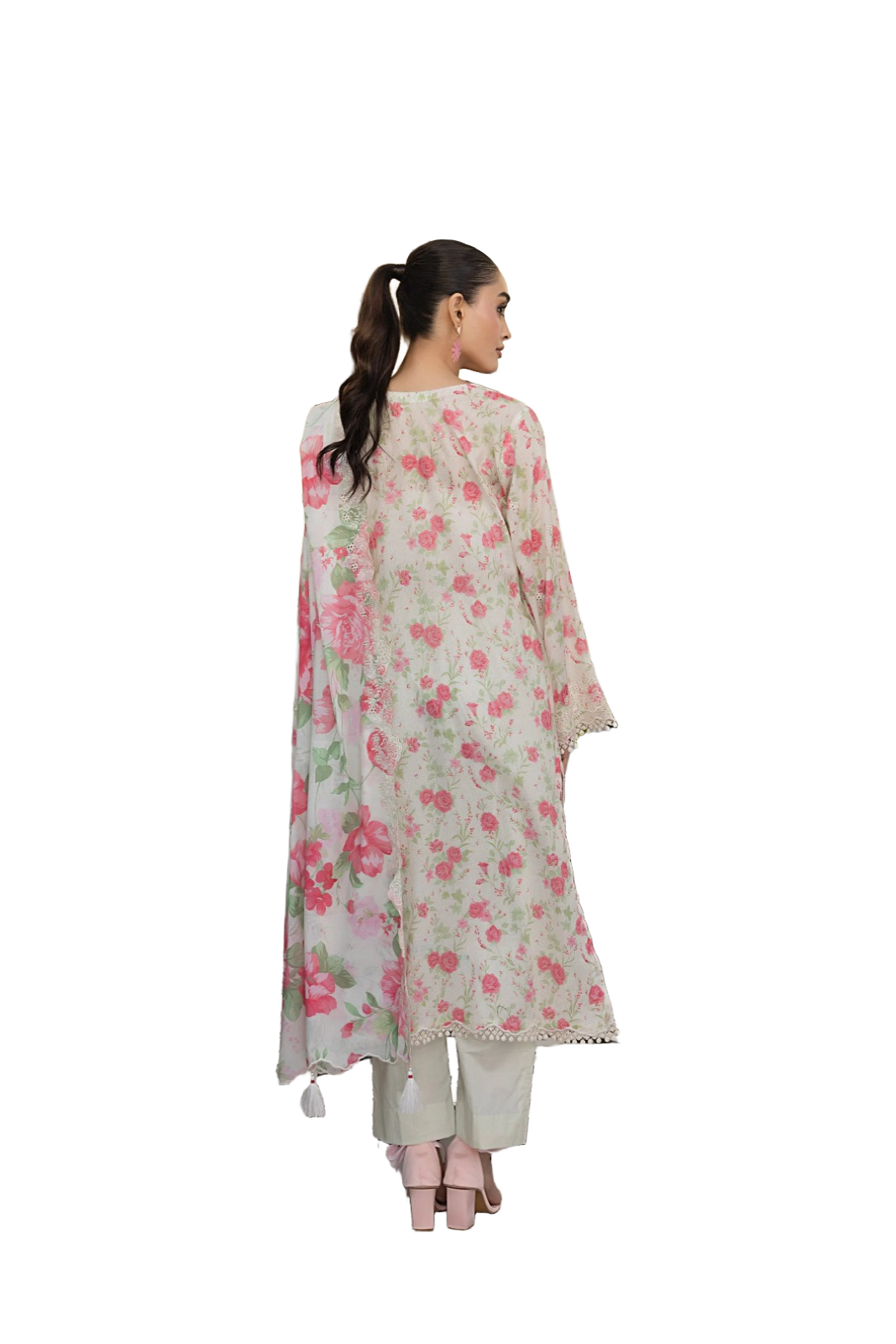 Lakhany Essentials Embroidered Lawn Unstitched 3Pc Suit LG-RL-0214 / DF0023 view 4