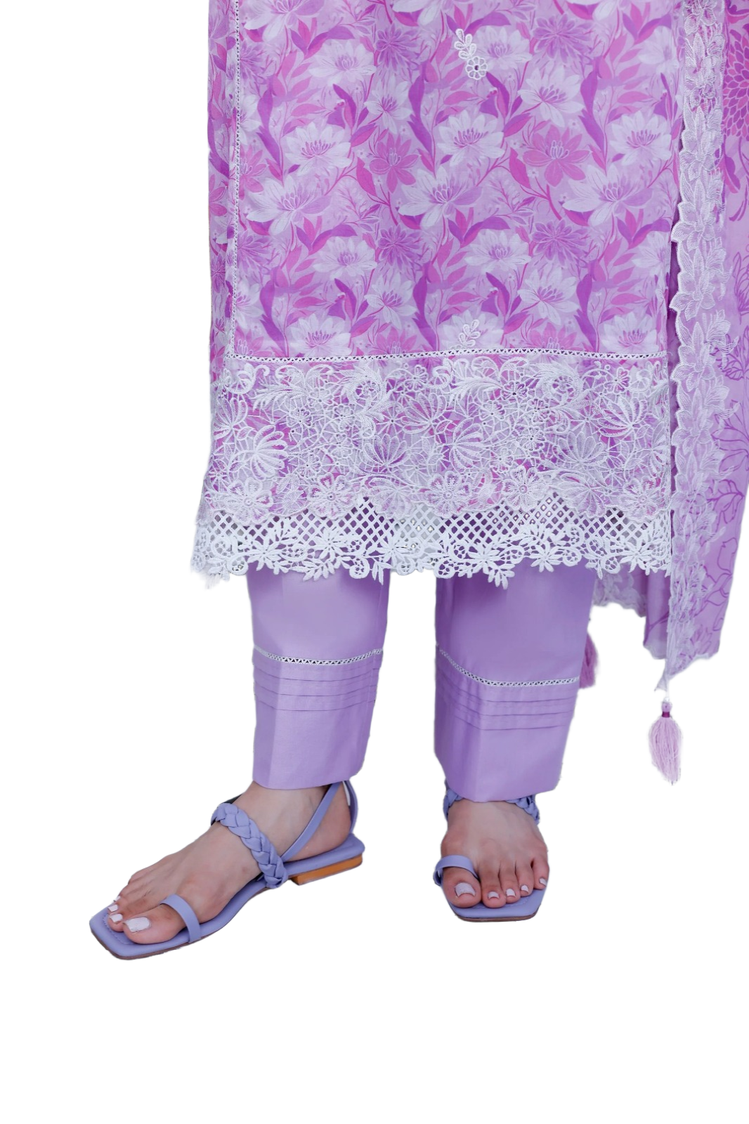 Lakhany Essentials Embroidered Lawn Unstitched 3Pc Suit LG-RK-0023 / DF0023 view 5