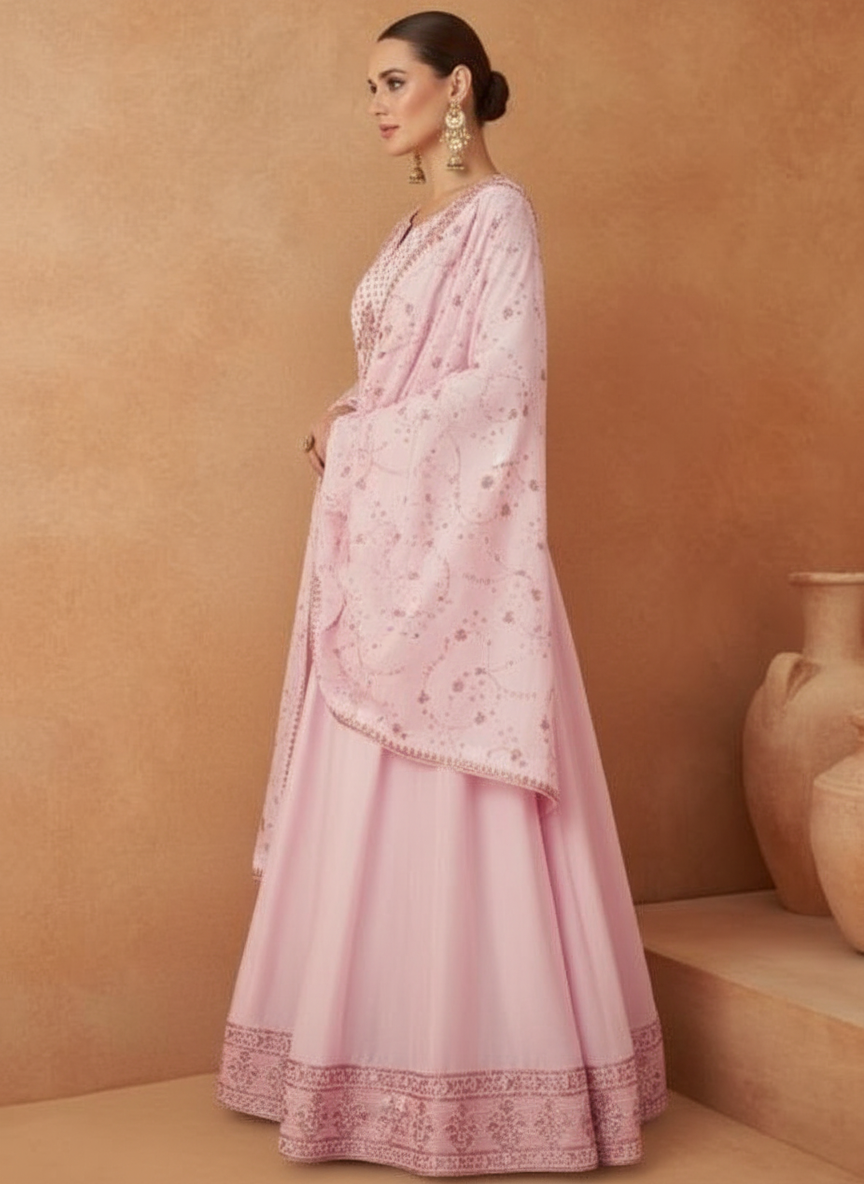 Gulkand Mastani Premium Silk Designer Gown Collection / 9802 / HC001091 view 4