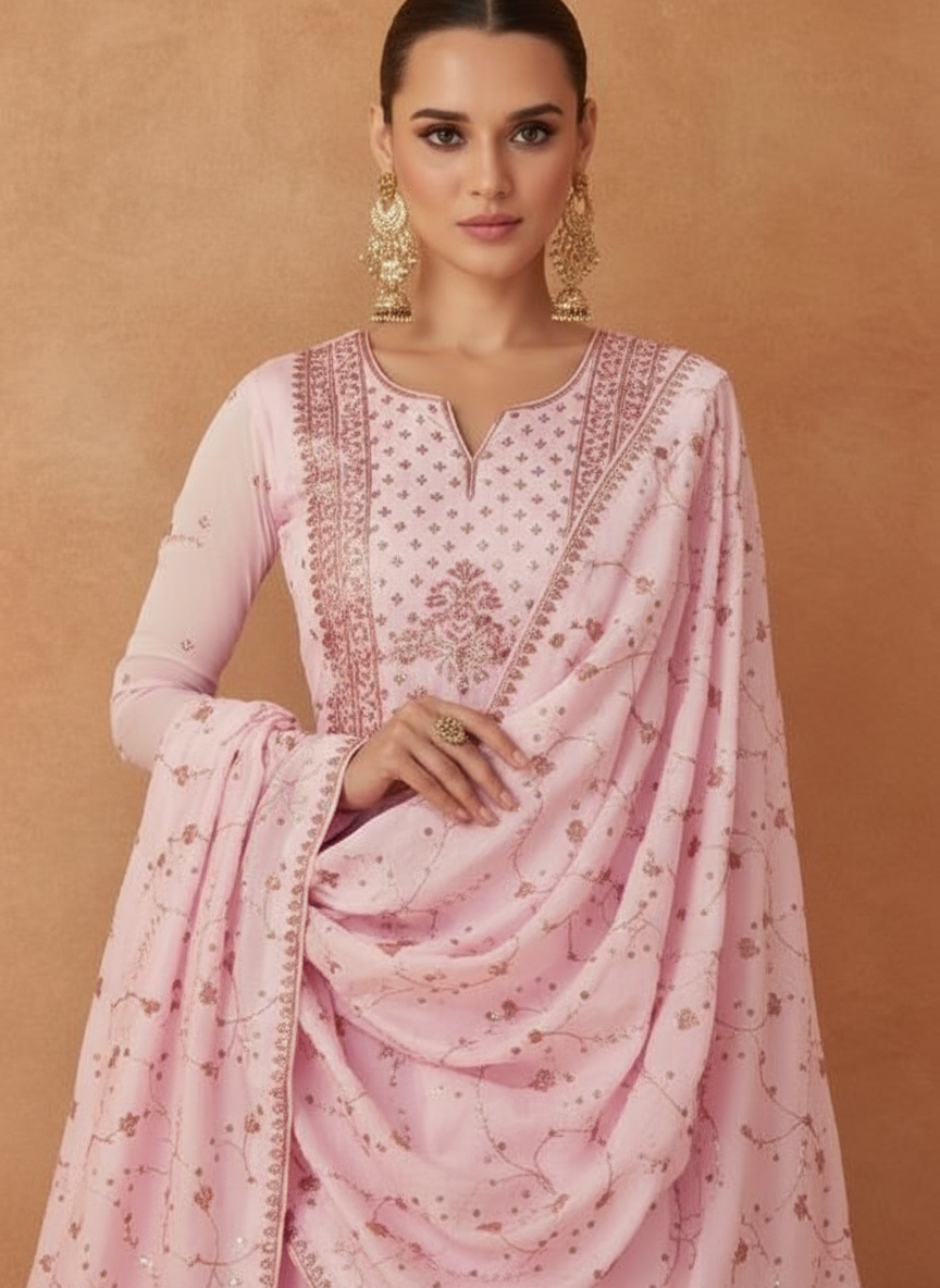Gulkand Mastani Premium Silk Designer Gown Collection / 9802 / HC001091 view 2