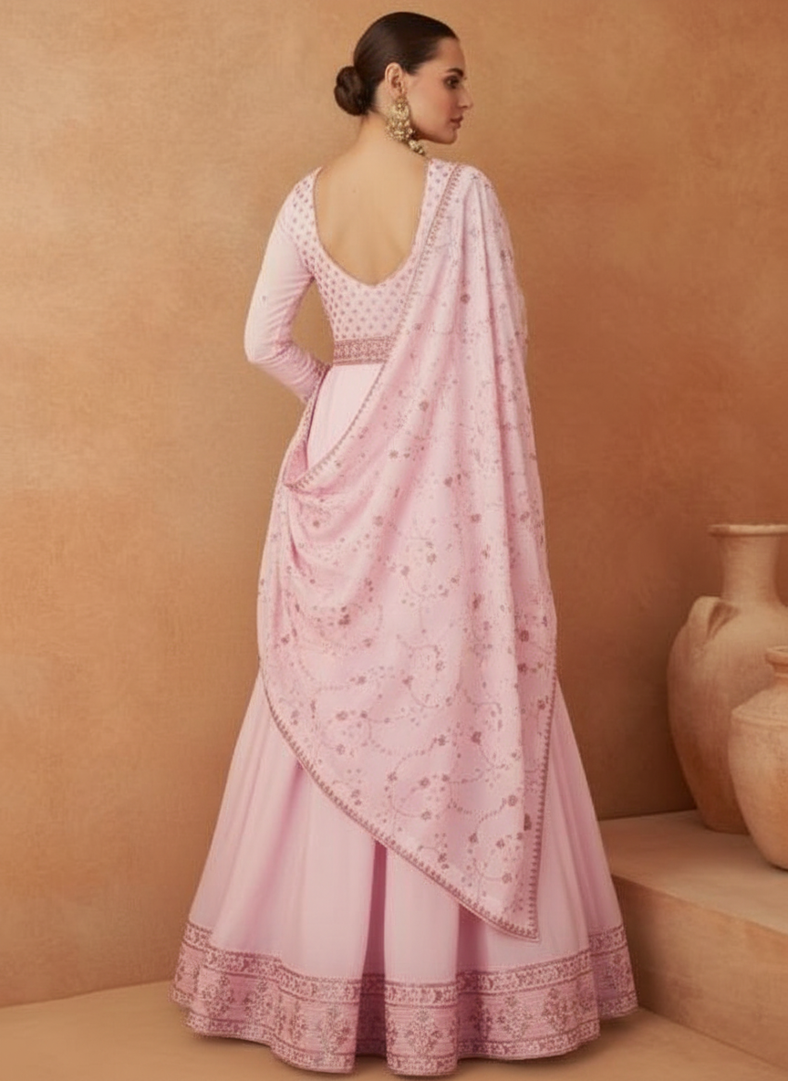 Gulkand Mastani Premium Silk Designer Gown Collection / 9802 / HC001091 view 3