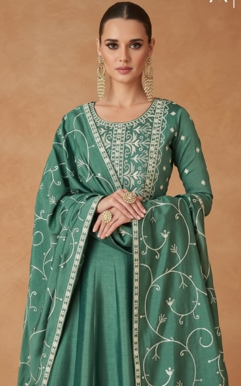 Gulkand Mastani Premium Silk Designer Gown Collection / 9803 / HC001091 view 3