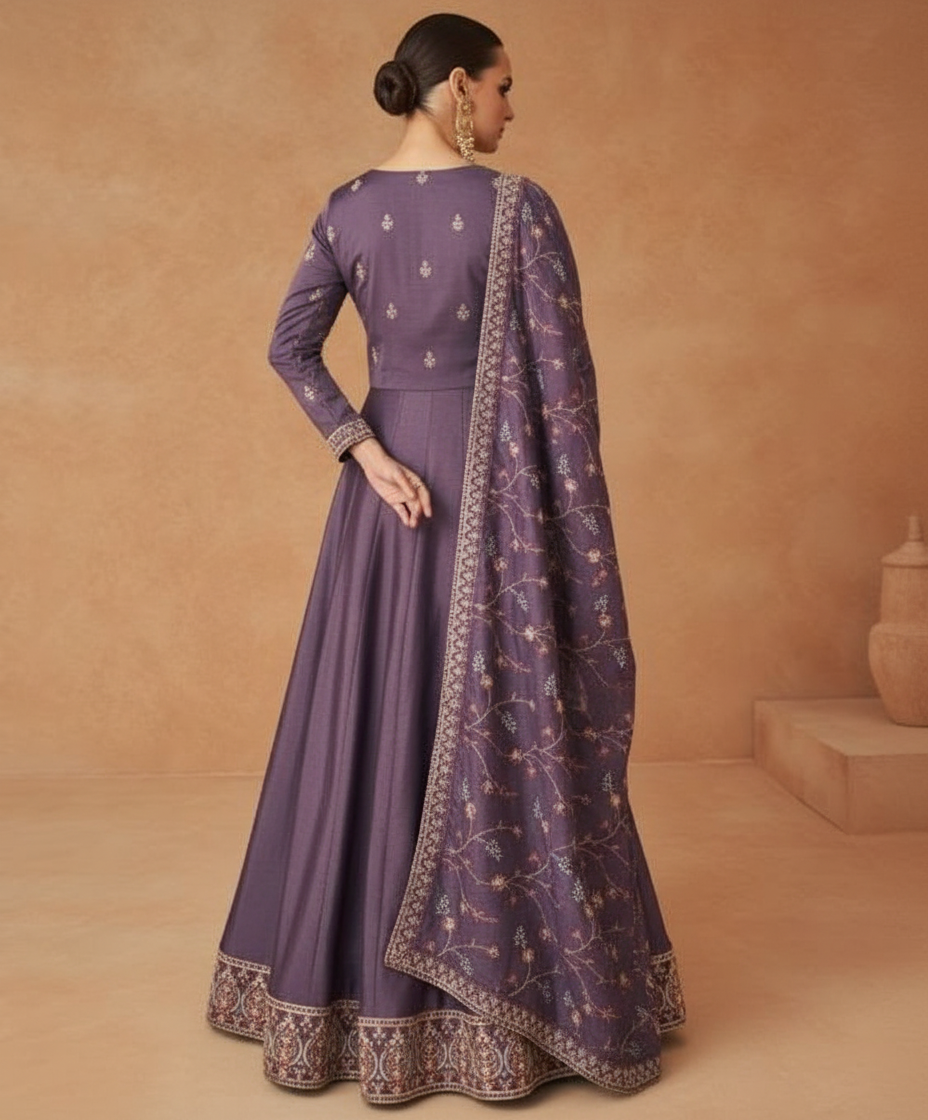 Gulkand Mastani Premium Silk Designer Gown Collection / 9804 / HC001091 view 3