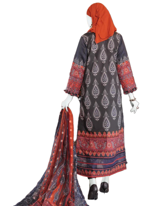 PANJNAD BY J. SEMI-STITCHED 3PC | PJ-ESSU-24-0702 / SD00101 view 2