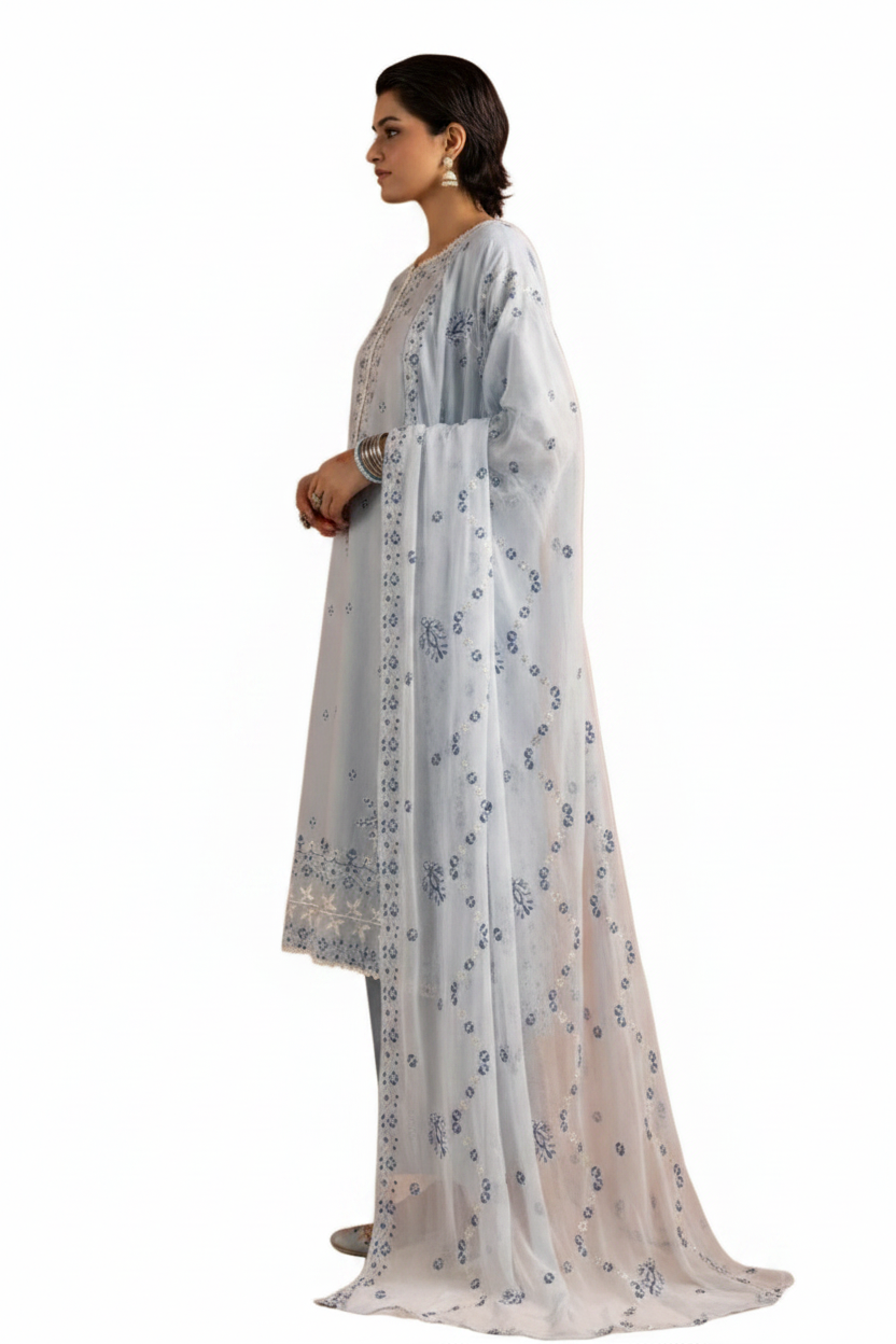 Gul-e-Bahaar Lawn By Khoobsurat Embroidered Lawn Suit G-08 / SD00135 view 2