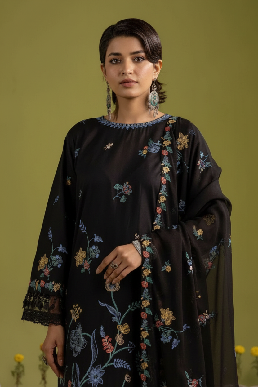 Gul-e-Bahaar Lawn By Khoobsurat Embroidered Lawn Suit G- 05 / SD00135 view 4