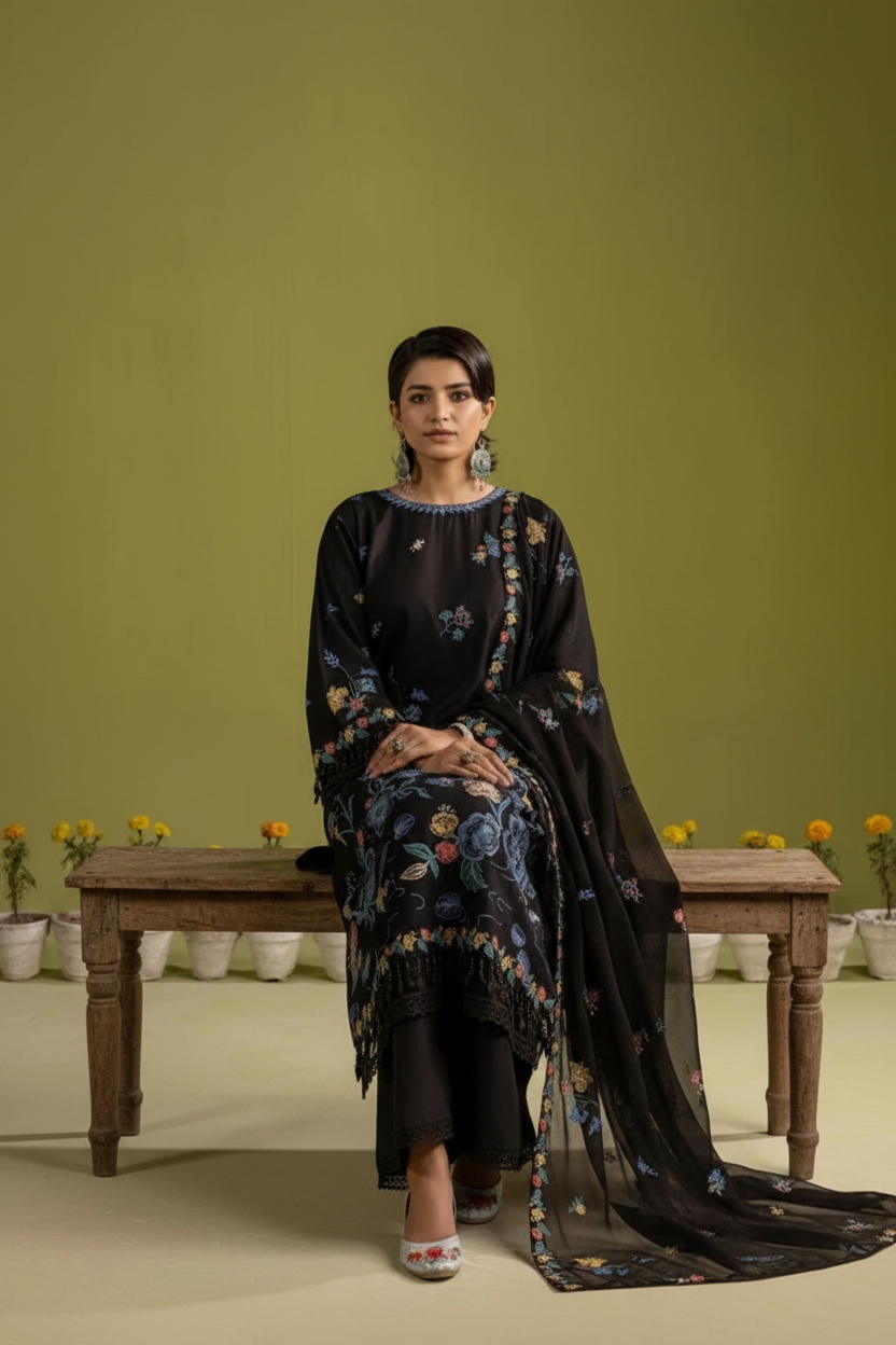 Gul-e-Bahaar Lawn By Khoobsurat Embroidered Lawn Suit G- 05 / SD00135 view 5