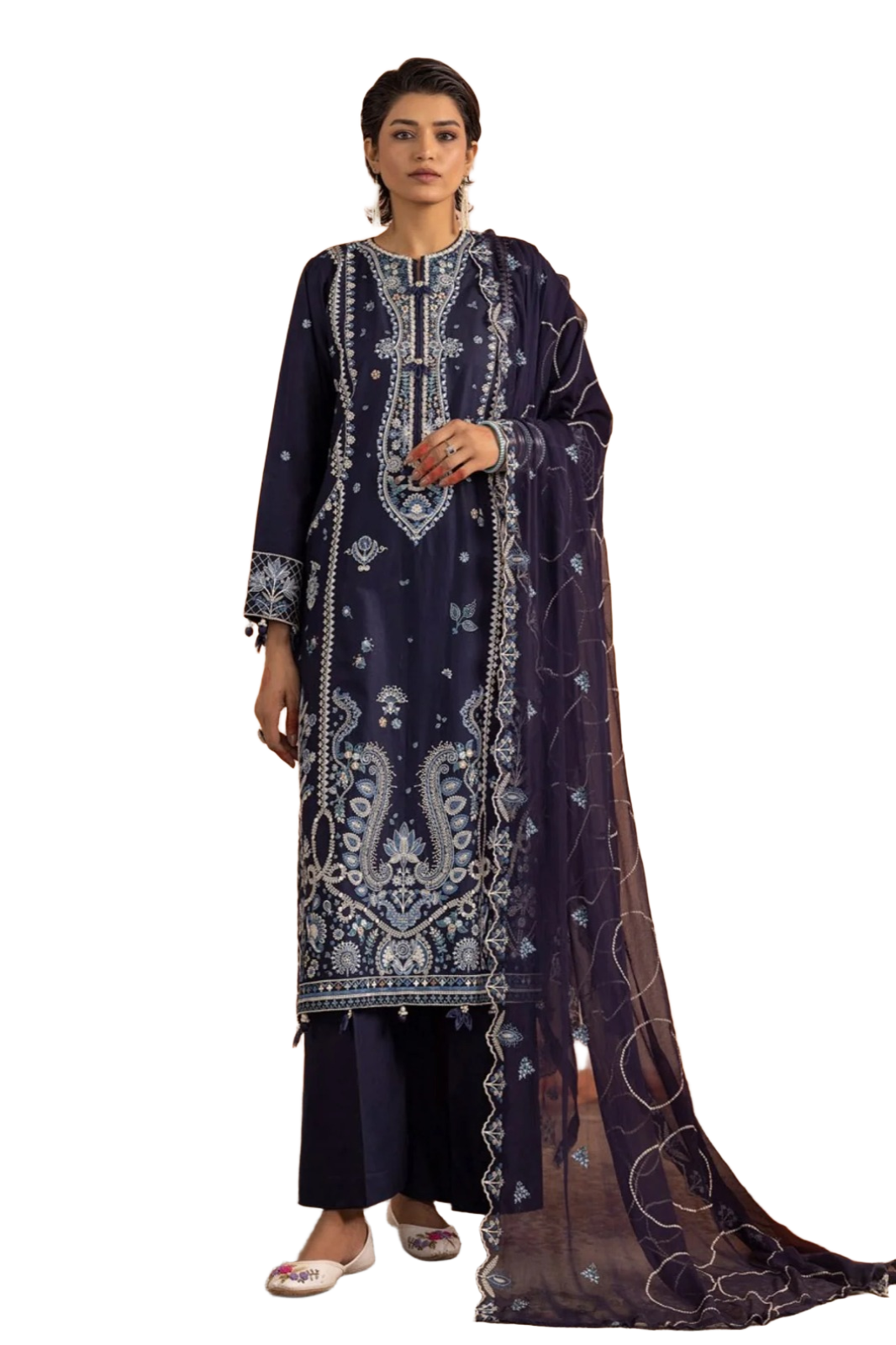 Gul-e-Bahaar Lawn By Khoobsurat Embroidered Lawn Suit G-04 / SD00135 view 5