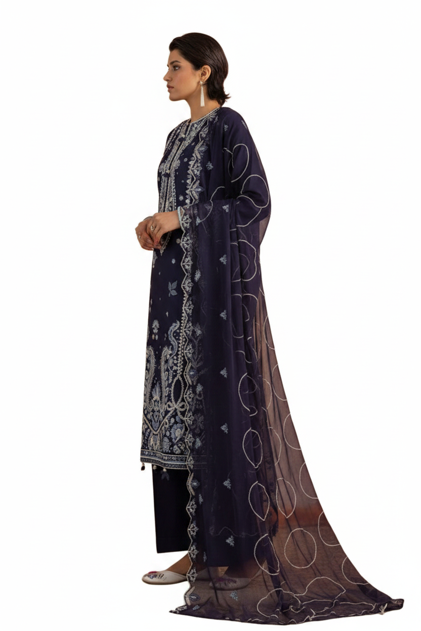 Gul-e-Bahaar Lawn By Khoobsurat Embroidered Lawn Suit G-04 / SD00135 view 3