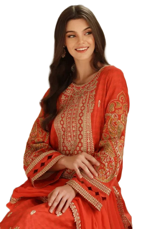 Charizma 3-PC Unstitched Signature Ramadan Edit SR4-05 / SD0079 view 3