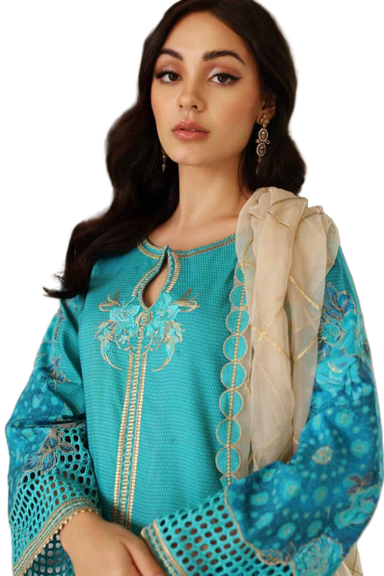 Charizma 3-PC Unstitched Signature Ramadan Edit SR4-03 / SD0079 view 2