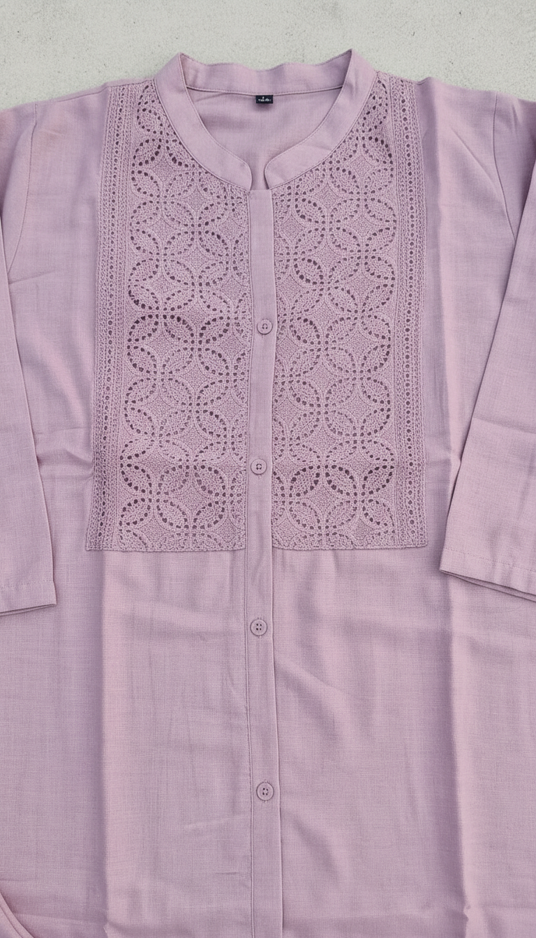 Pure Cotton Elegant dusty pink Cord Set 1919 / HC002464 view 3