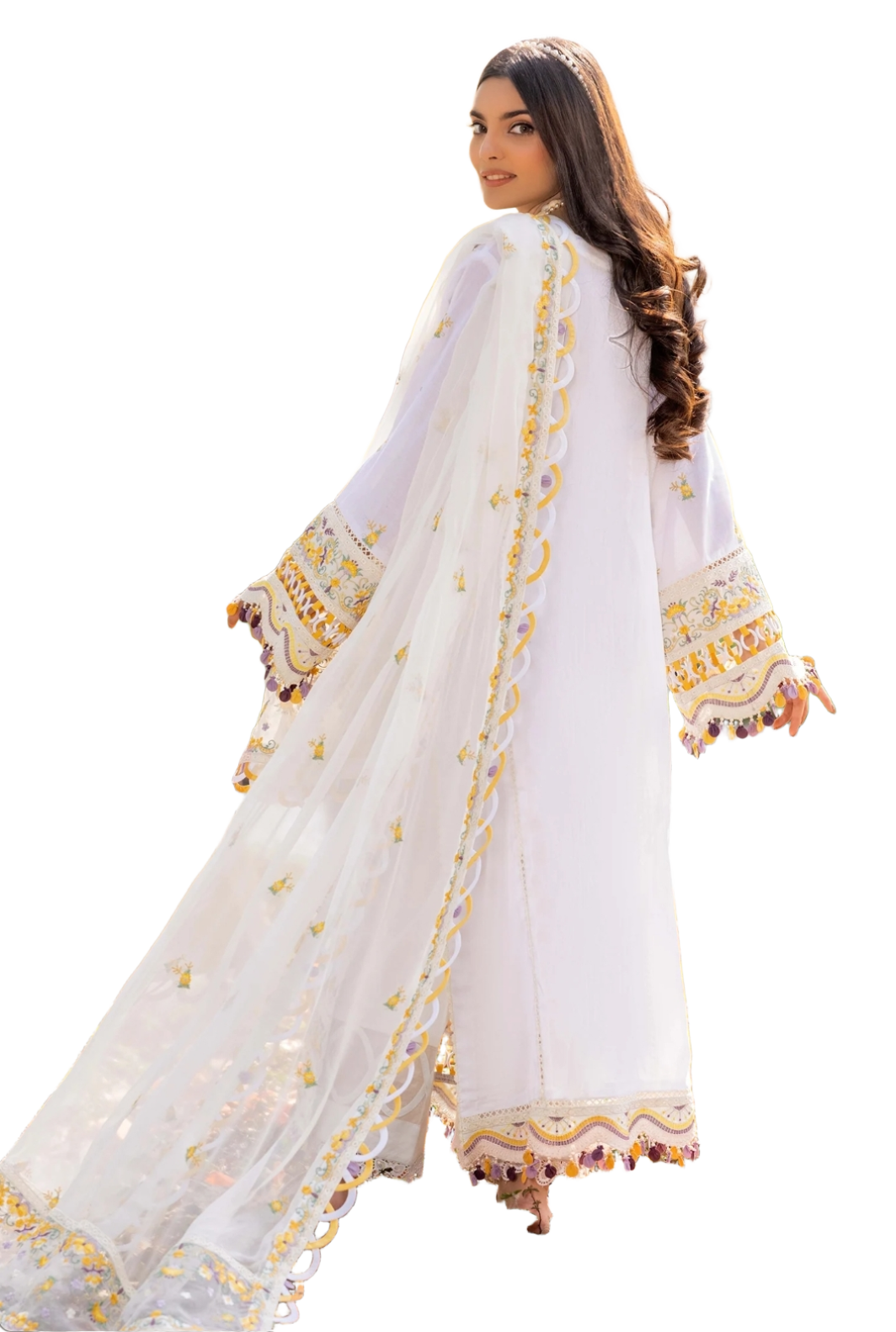Heavy Embroidered Adan's Libas Morzine Stitched  Lawn Collection – Iconic view 4