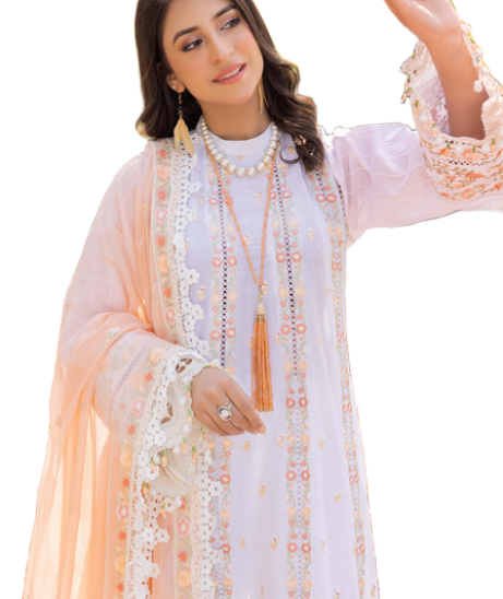 Heavy Embroidered Adan's Libas Morzine Stitched  Lawn Collection – D 05 view 2