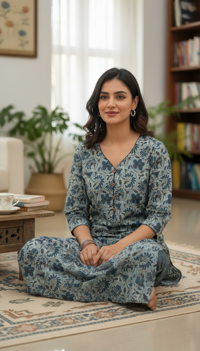 Palekalu Printed Cotton Kurti view 2