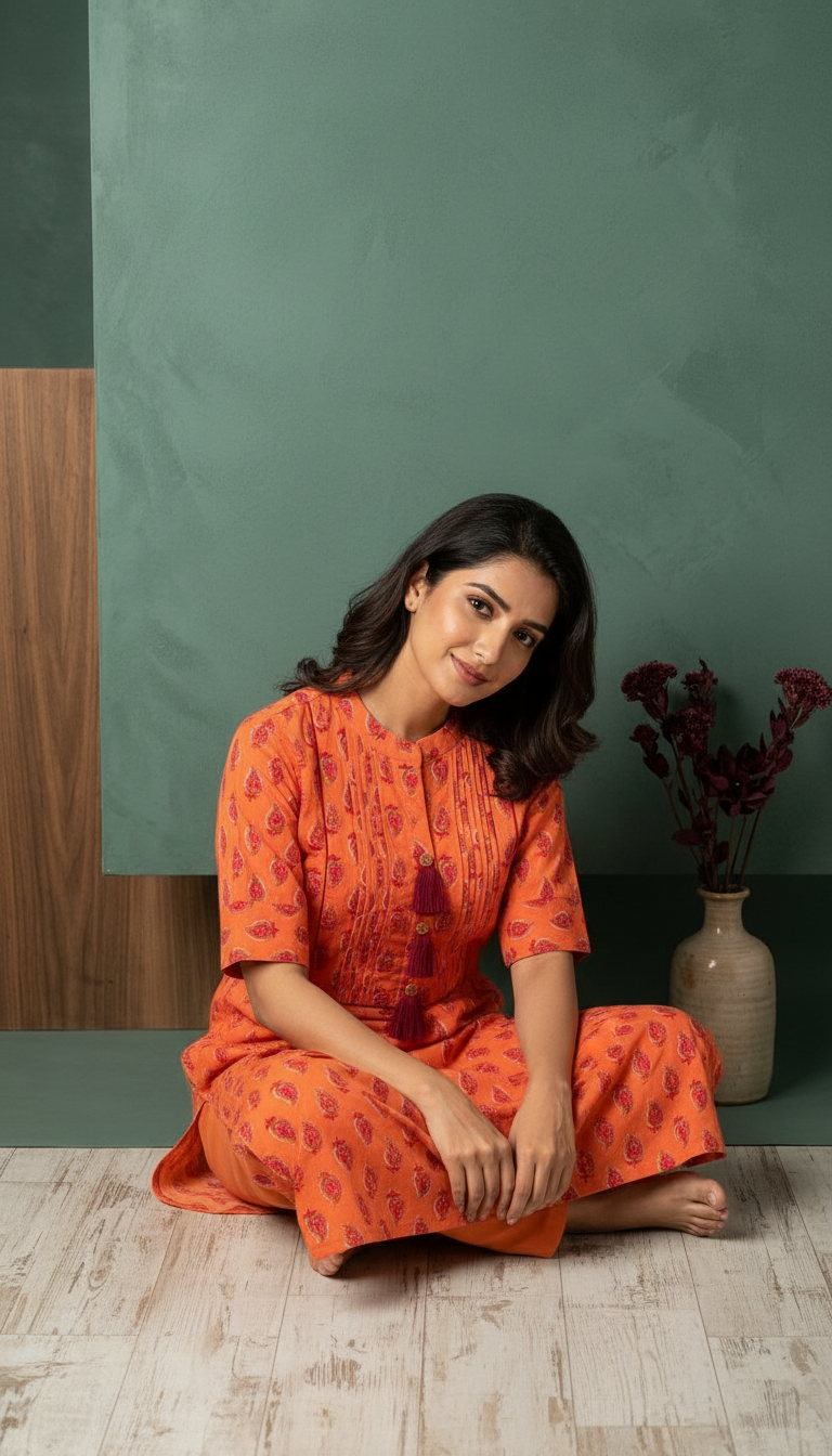 Printed Cotton Kurti view 2