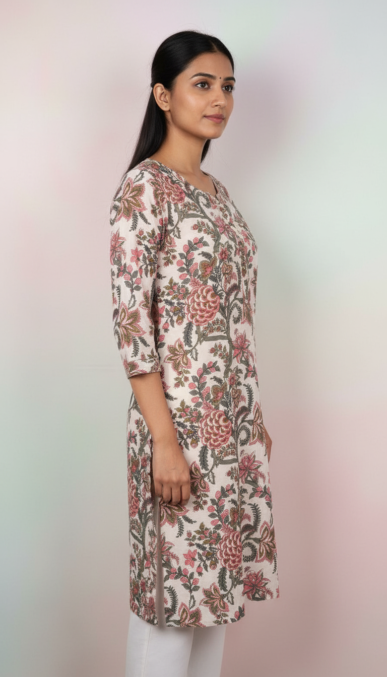 Shaoni Printed Cotton Kurti view 2