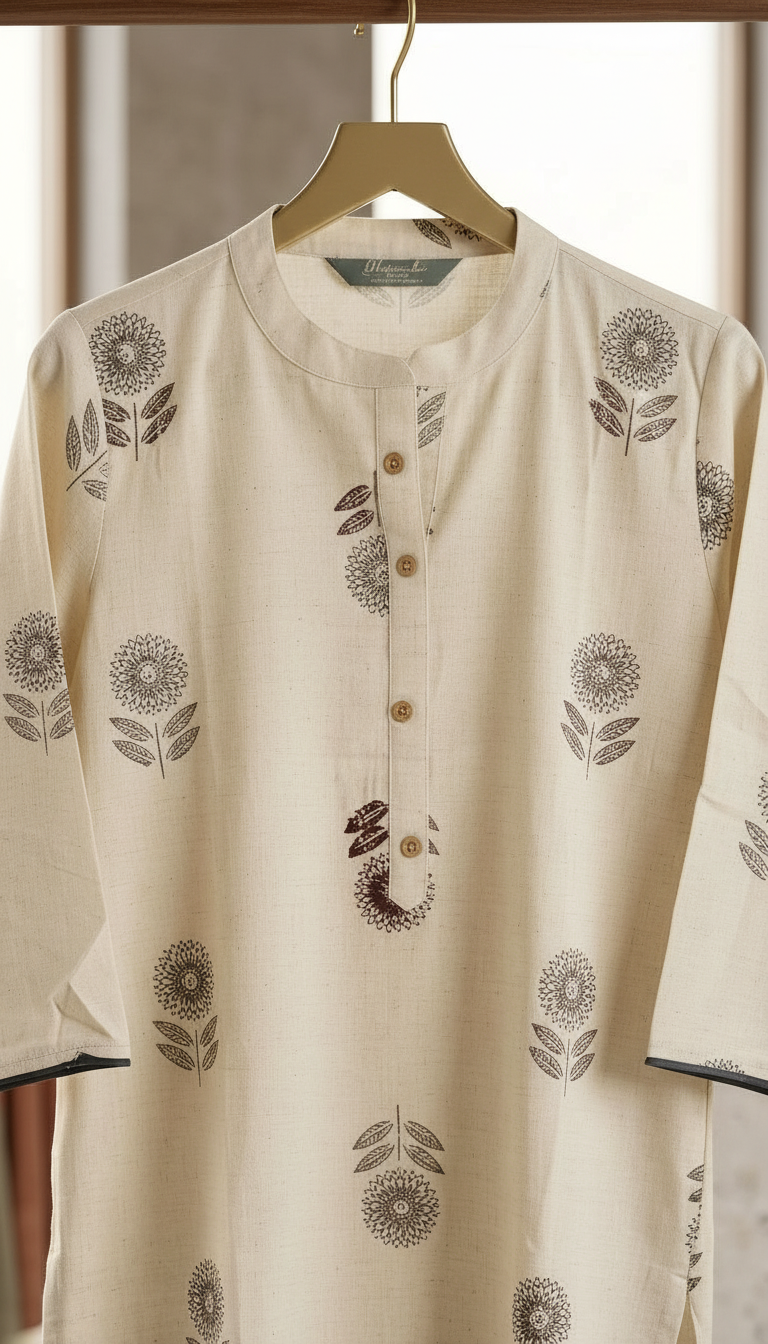 Khadi Printed Kurti view 3